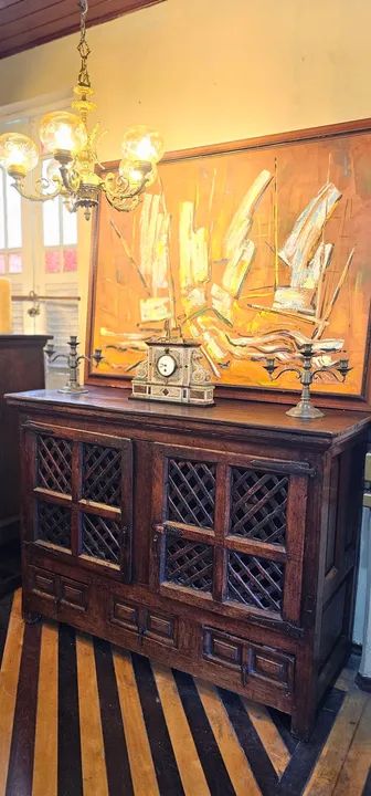 Moveis antigos, buffet balcão séc XVII, raridade - Foto 2