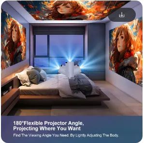 Projetor HY300 Pro UltraHD Portátil Wifi Bluetooth z717 - Foto 5