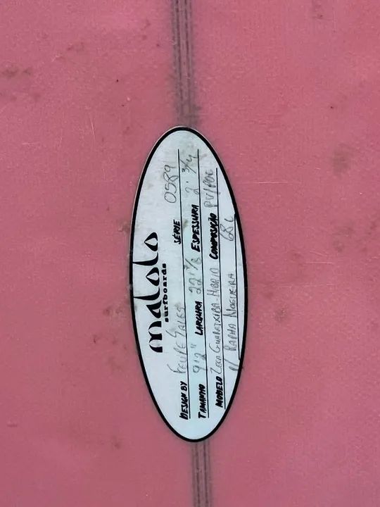 Prancha Longboard 9'2" Malolo Rosa Com Quilha e Leash - Foto 4