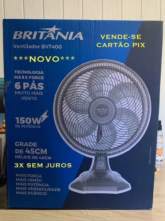 VENTILADOR BRITÂNIA NOVO