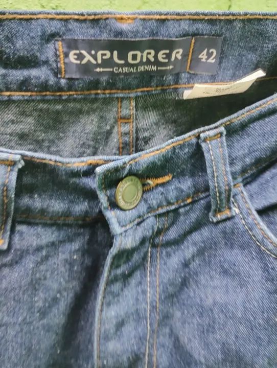 Linda Calça Jeans Explorer Azul usada  - Foto 5