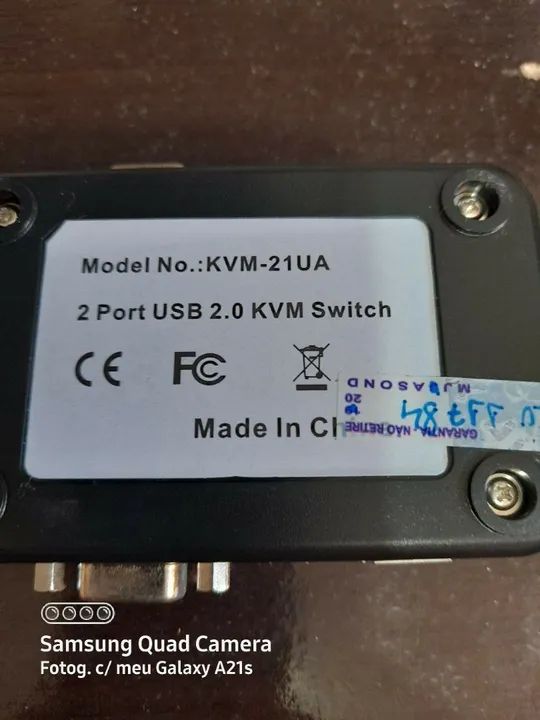 Switch KVM USB 2.0 2 Portas - Foto 2