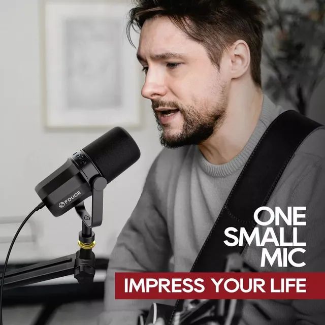 Profissional Microfone Dinâmico Para Podcast - Fduce Sl40x - Xlr - Foto 2