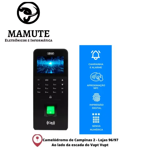 Ponto Digital Controle De Acesso Com Função Alarme Campainha