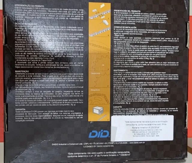 Kit transmissão DID Honda CBR 650 F ou CB 650 F 2017-2019 - Foto 2