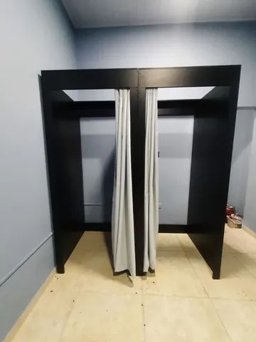 Provador duplo preto MDF