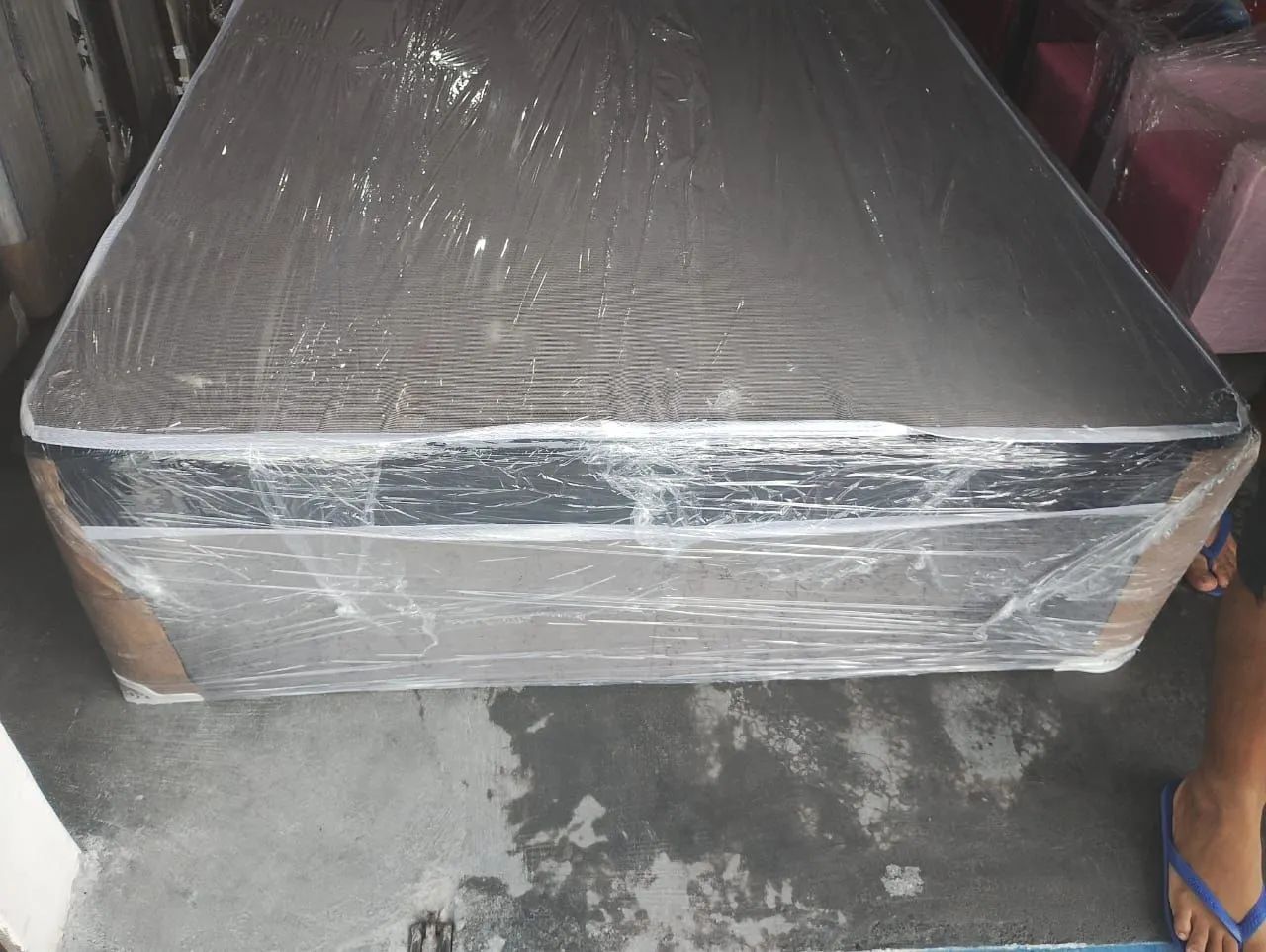 Cama box casal espuma D-28 - Nova (entrega grátis) - Foto 4