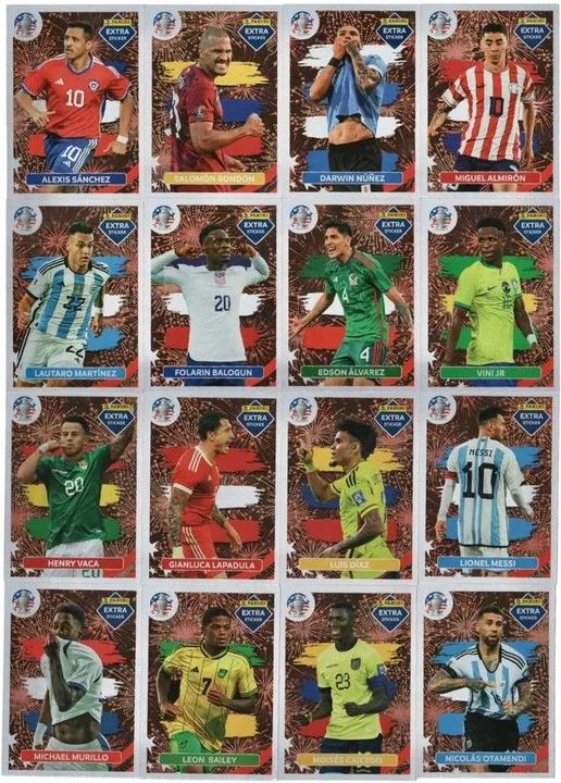 Conjunto Figurinhas Extra Bronze - Copa América 2024