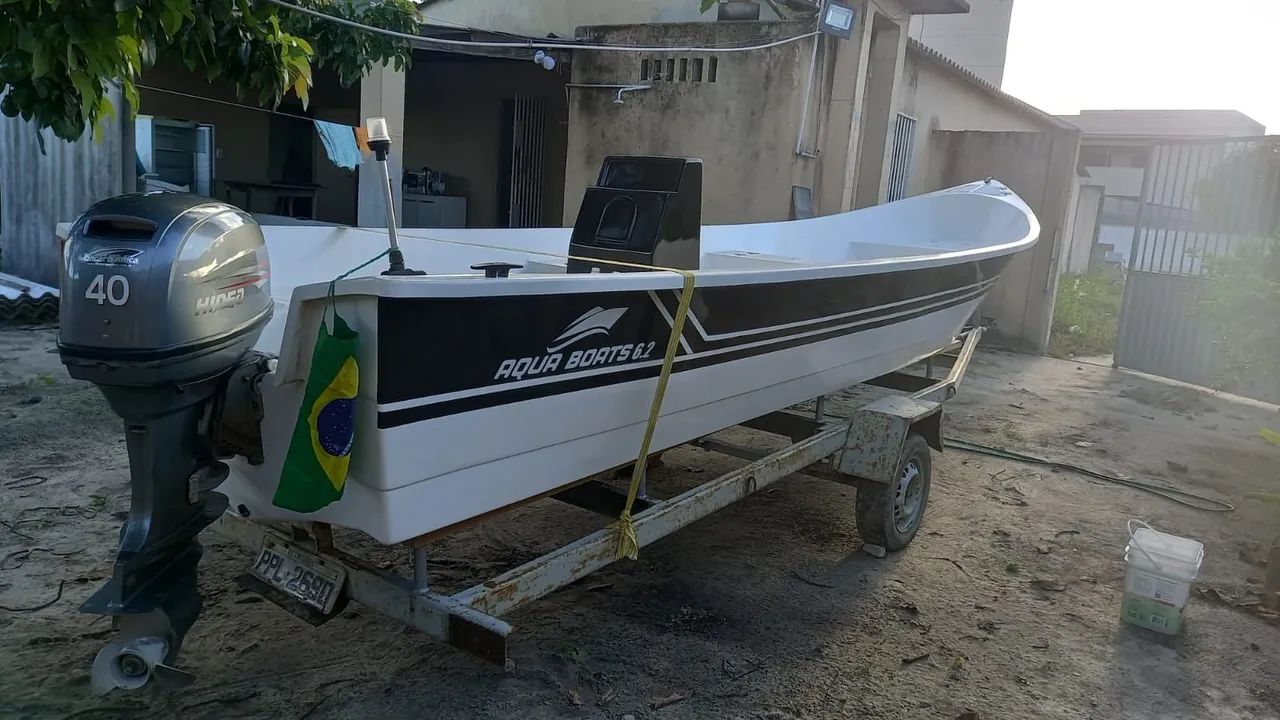 Vendo barco de fibra completo - Foto 7
