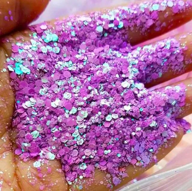 Glitter Flocado com 10 Pacotes a Sua Escolha - Total 50 Gramas - Foto 3