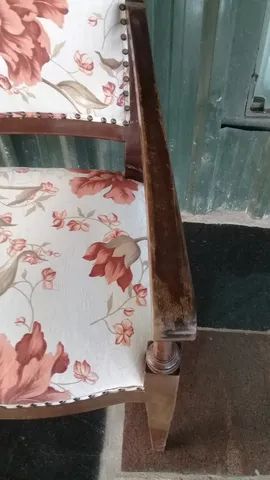 cadeira antiga art deco reforçada - Foto 3