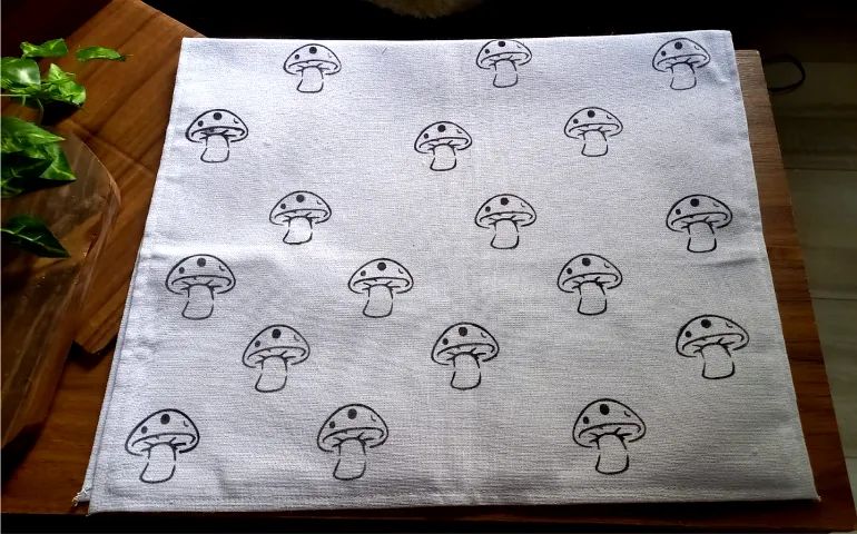 pano de prato cogumelos - Foto 2