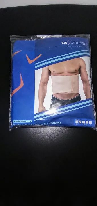 Cinta colete com barbatana. Marca: GLC ortopedia .Tam. P flexivel ( Novo).