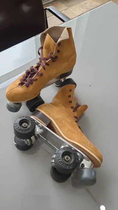 PATINS PATINAÇÃO ARTÍSTICA, AMERICANOS, SEM USO, numero 36 feminino