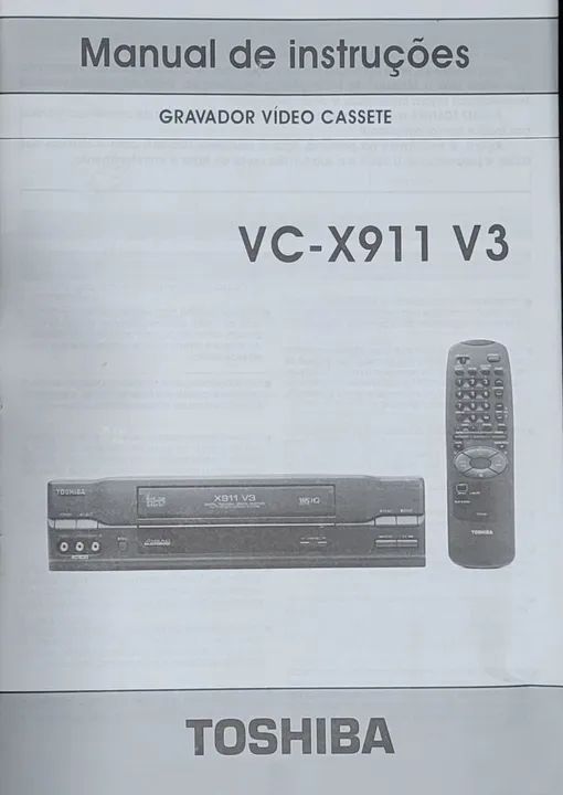 Gravador de Vídeo Cassete Toshiba VC-X911 V3