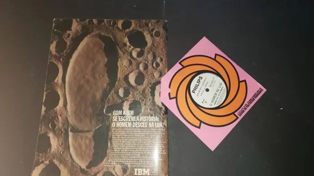 Revista Antiga Fatos E Fotos O Homem Na Lua Julho 1969  com Disco - Foto 3