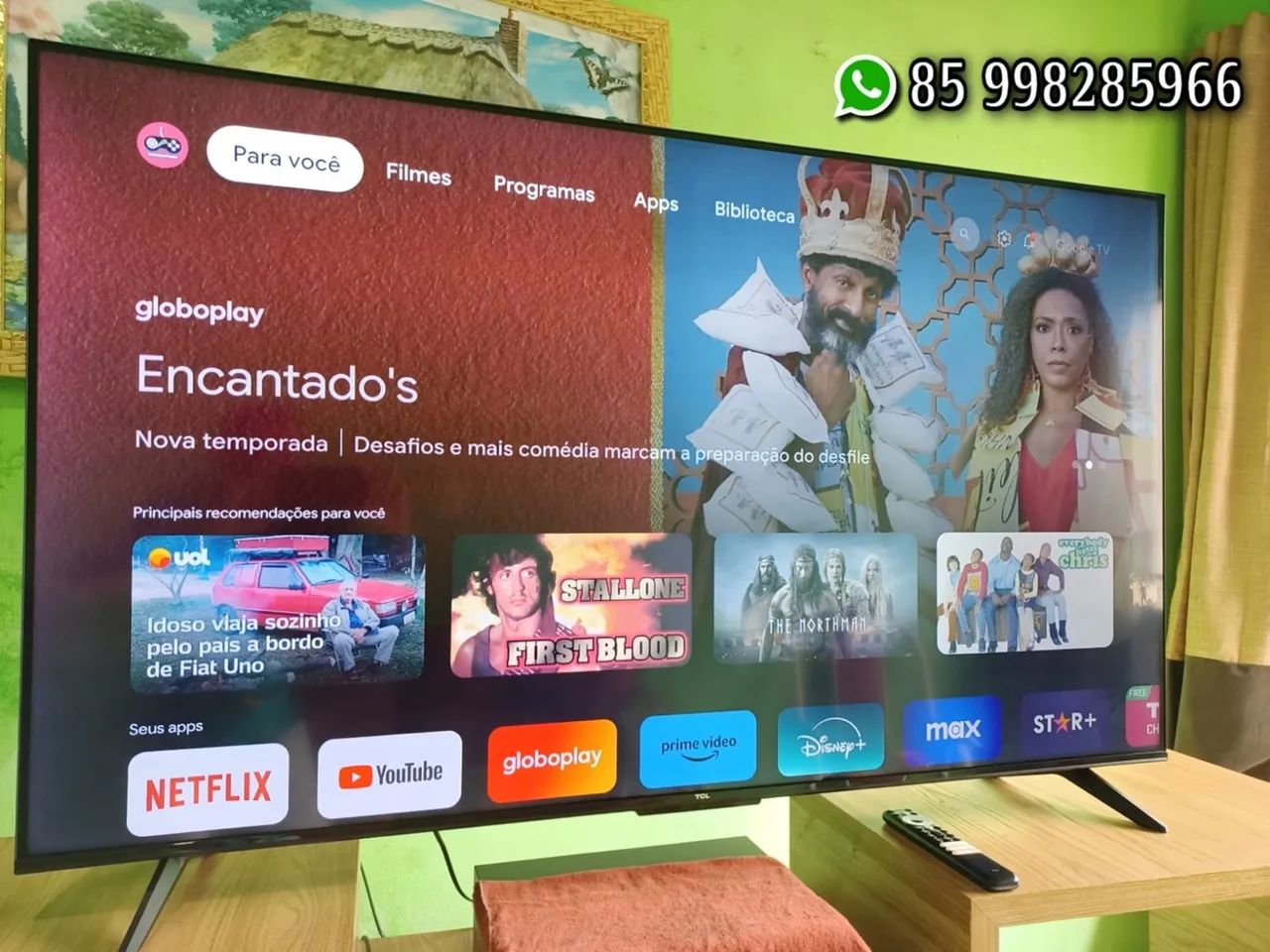 SMART TV TCL 55 polegadas 4k completa e nova  - Foto 2