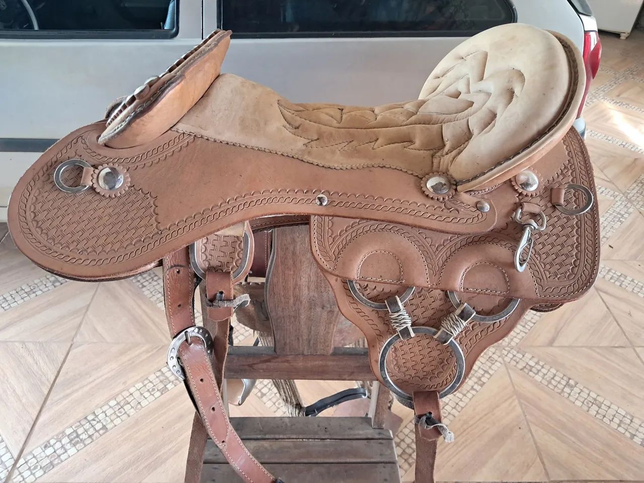 Arreio Cutuco Três Argolas... Usado somente 2 vezes!! - Foto 4