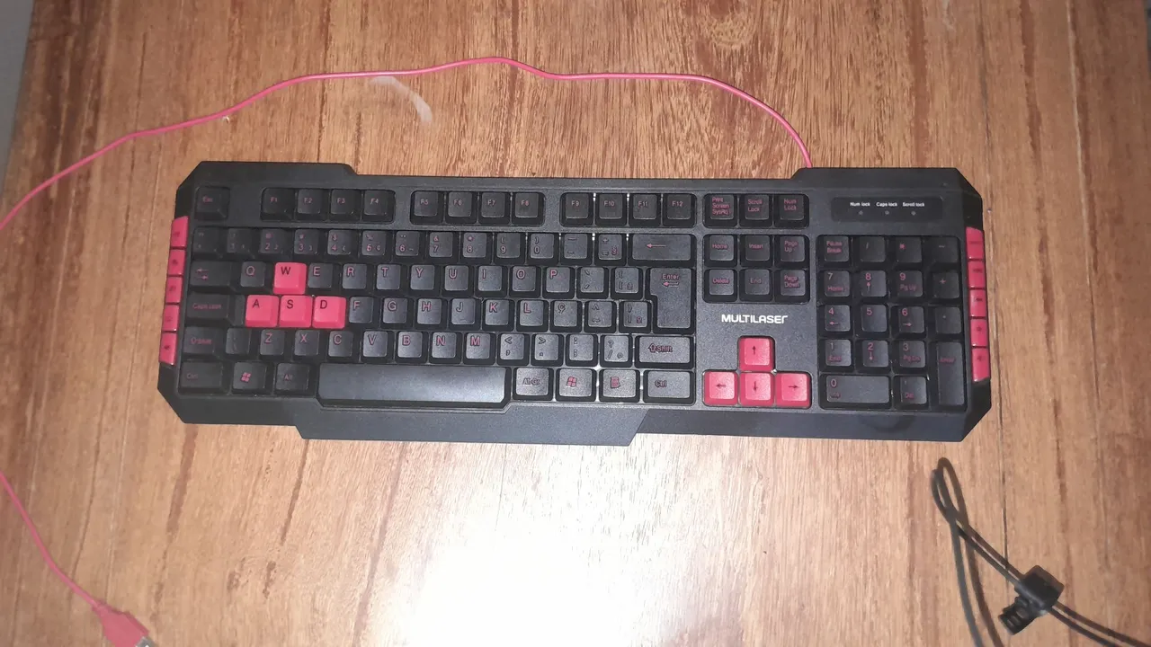Teclado Multilaser Gamer USB Novo