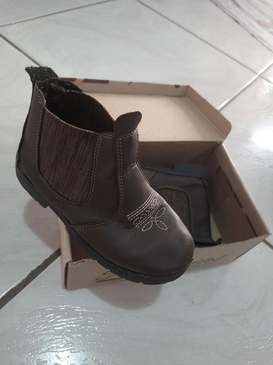 Bota Infantil Marrom