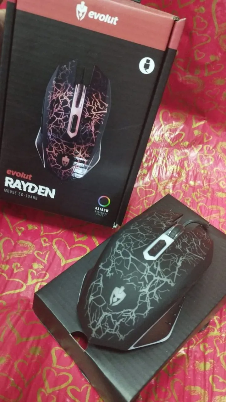 Mouse Gamer Evolut Rayden EG-104RB - Rainbow