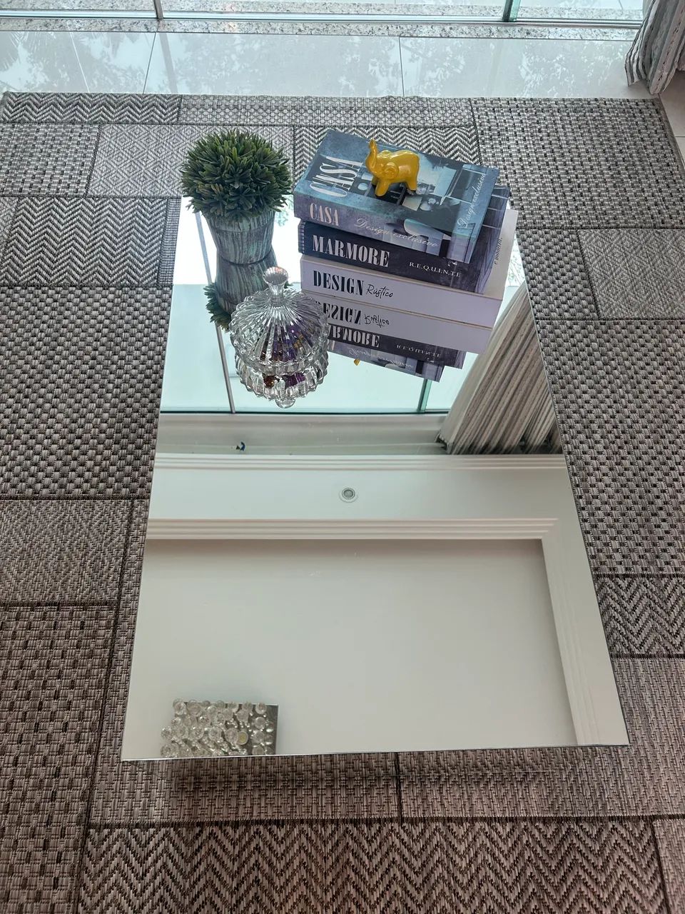 Mesa de centro espelhada 80X50