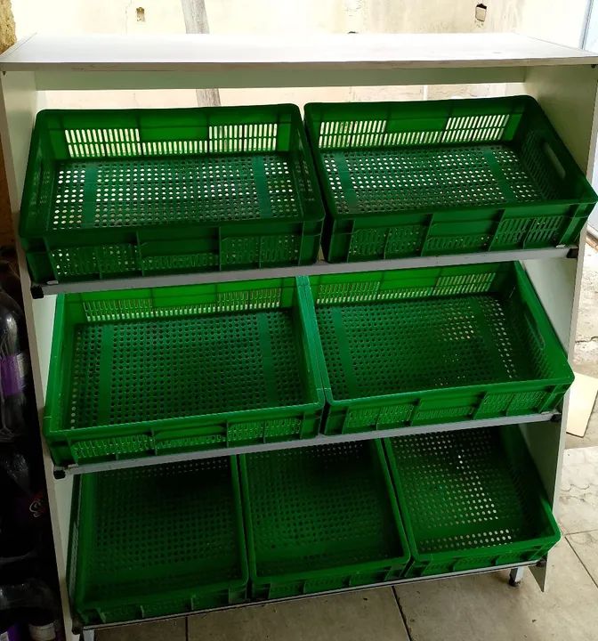 Caixas plásticas para supermercado - 7 unidades - Foto 2