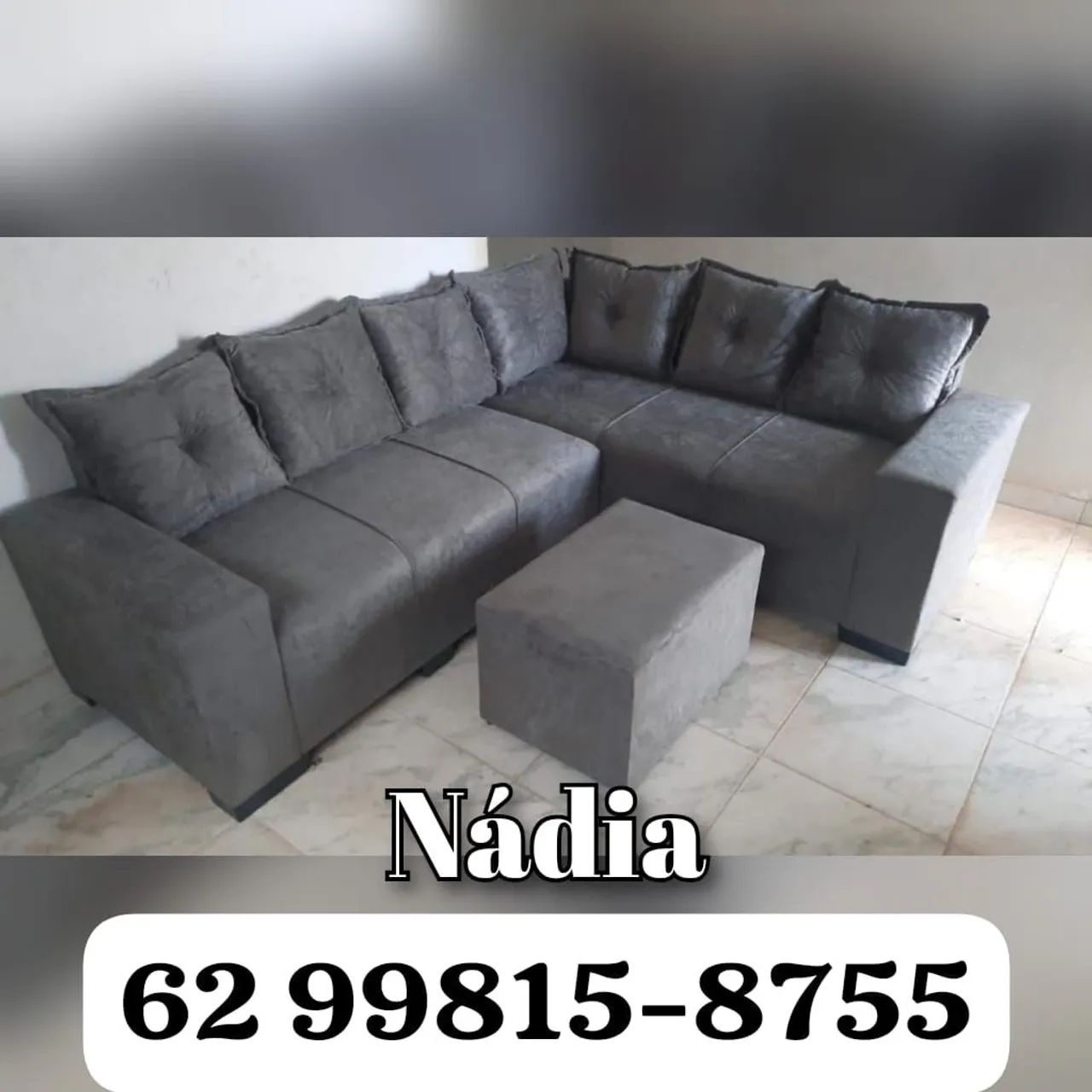 Sofá novo de canto 6666