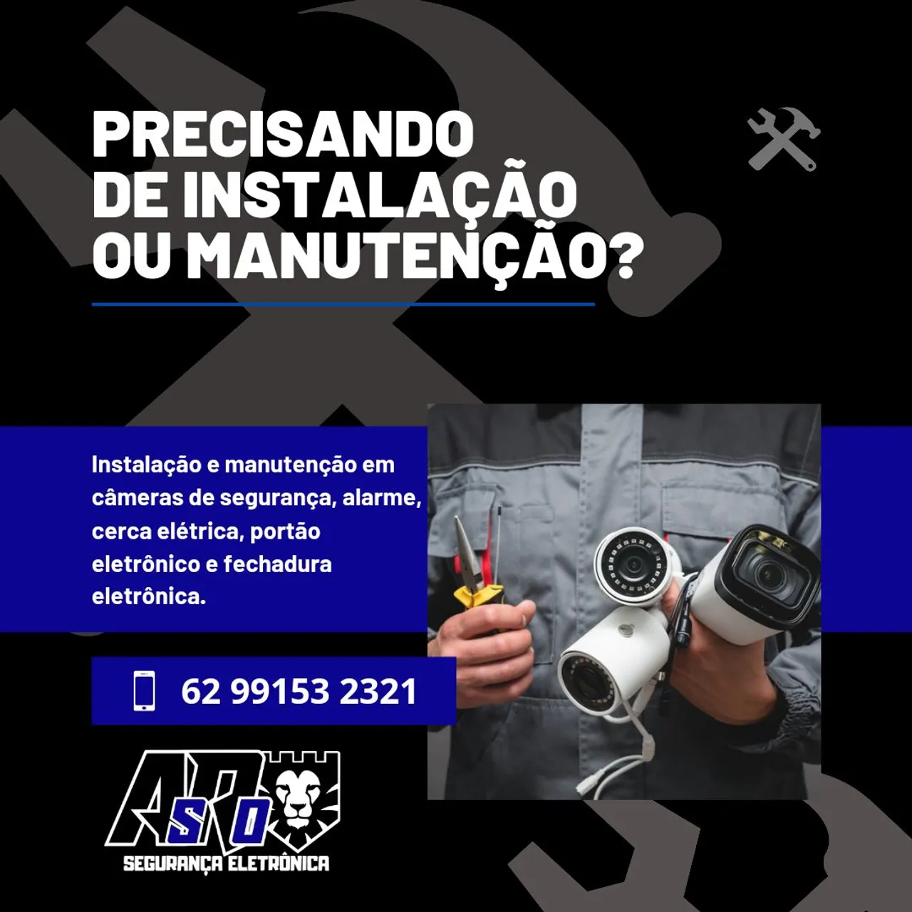 Venda, Instalação e Manutenção de Câmeras de Segurança