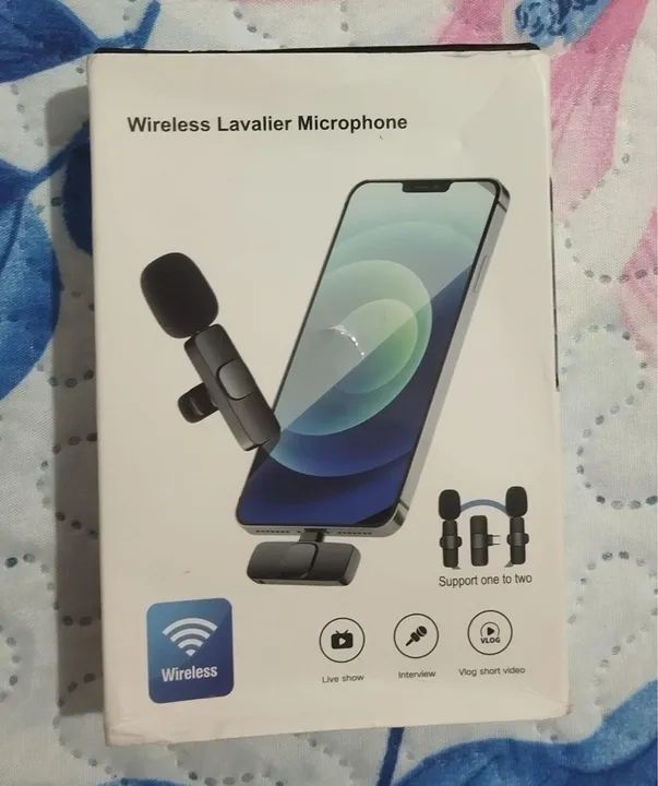 Microfones de Lapela Sem Fio - Kit com 2 Microfones - Foto 2