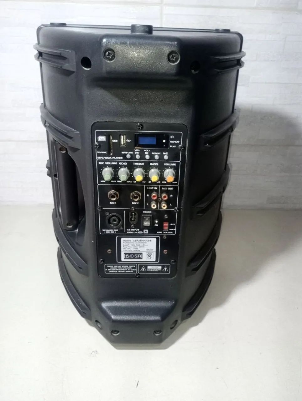 Caixa de Som Amplificada CSR ativa 2500a semi novo  - Foto 5