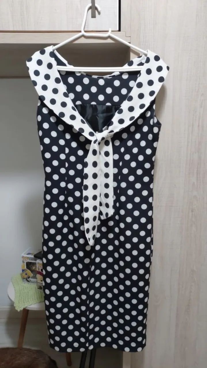 Vestido reto póa afer