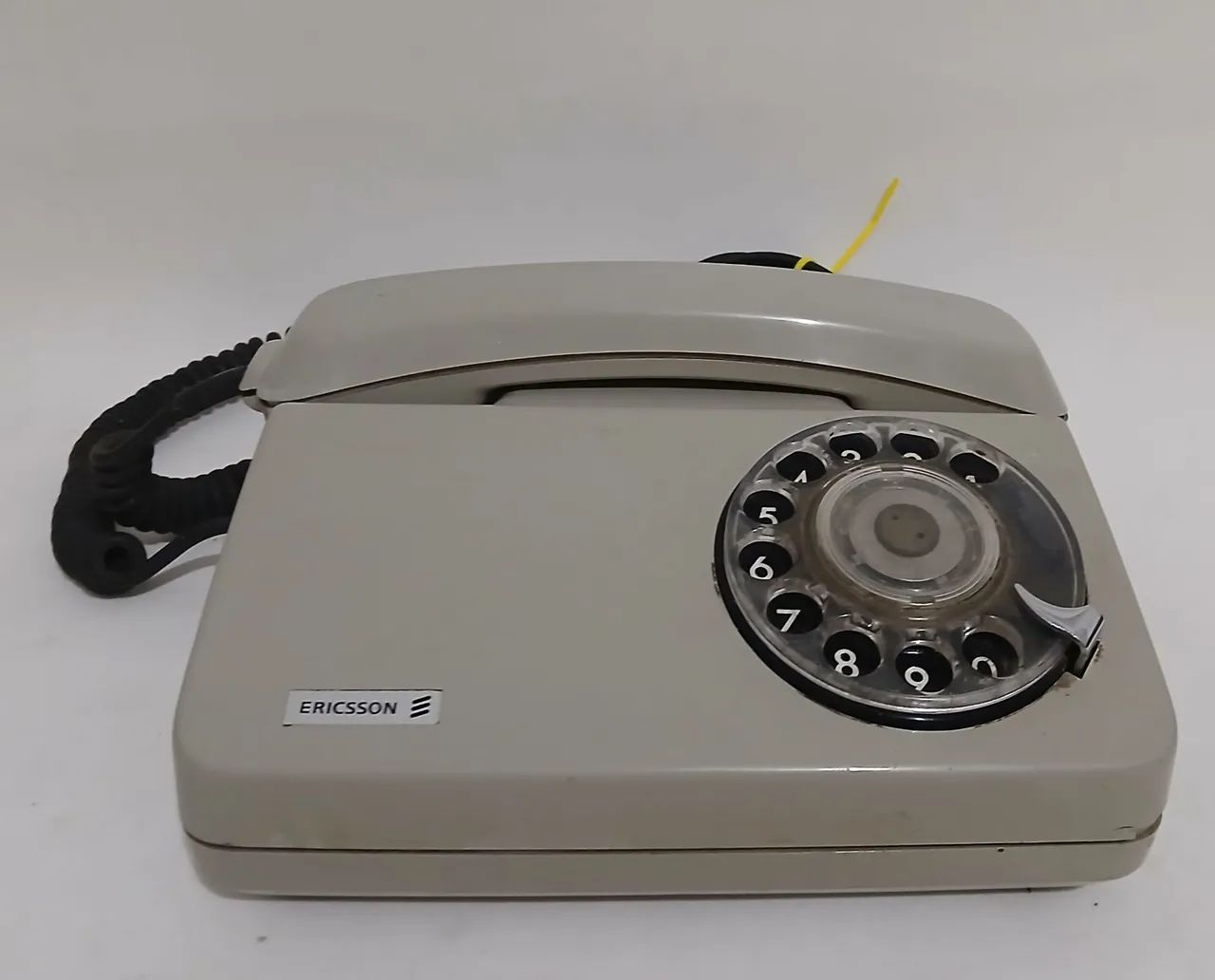 Telefone de Mesa da Marca Ericsson Cinza anos 80