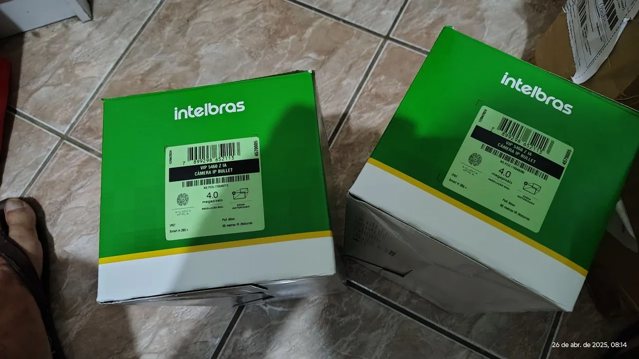 Câmera IP Bullet Intelbras VIP 5460 Z IA 4.0MP