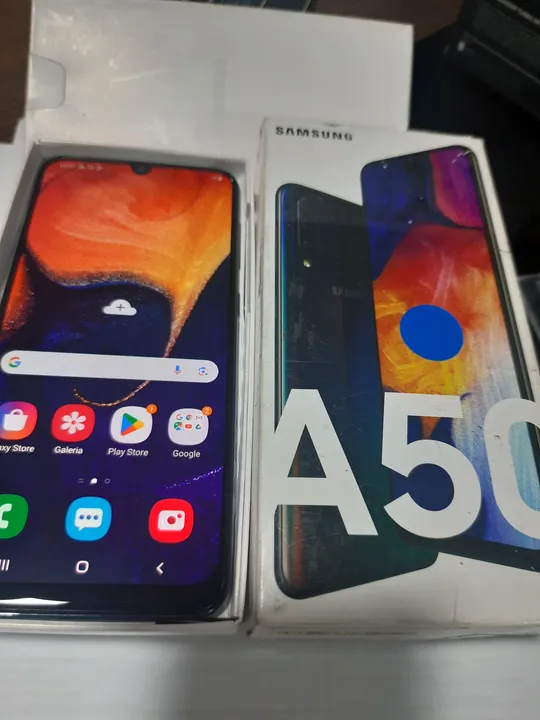 Samsung A50/128G/Inox/Seminovo.