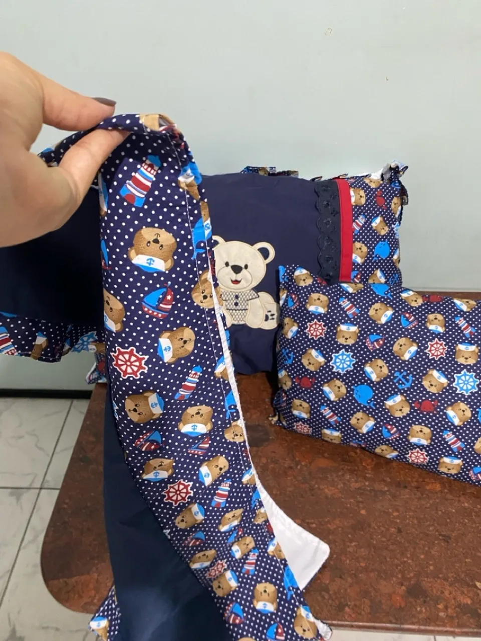Enxoval de bebê marinheiro - Kit com 3 peças