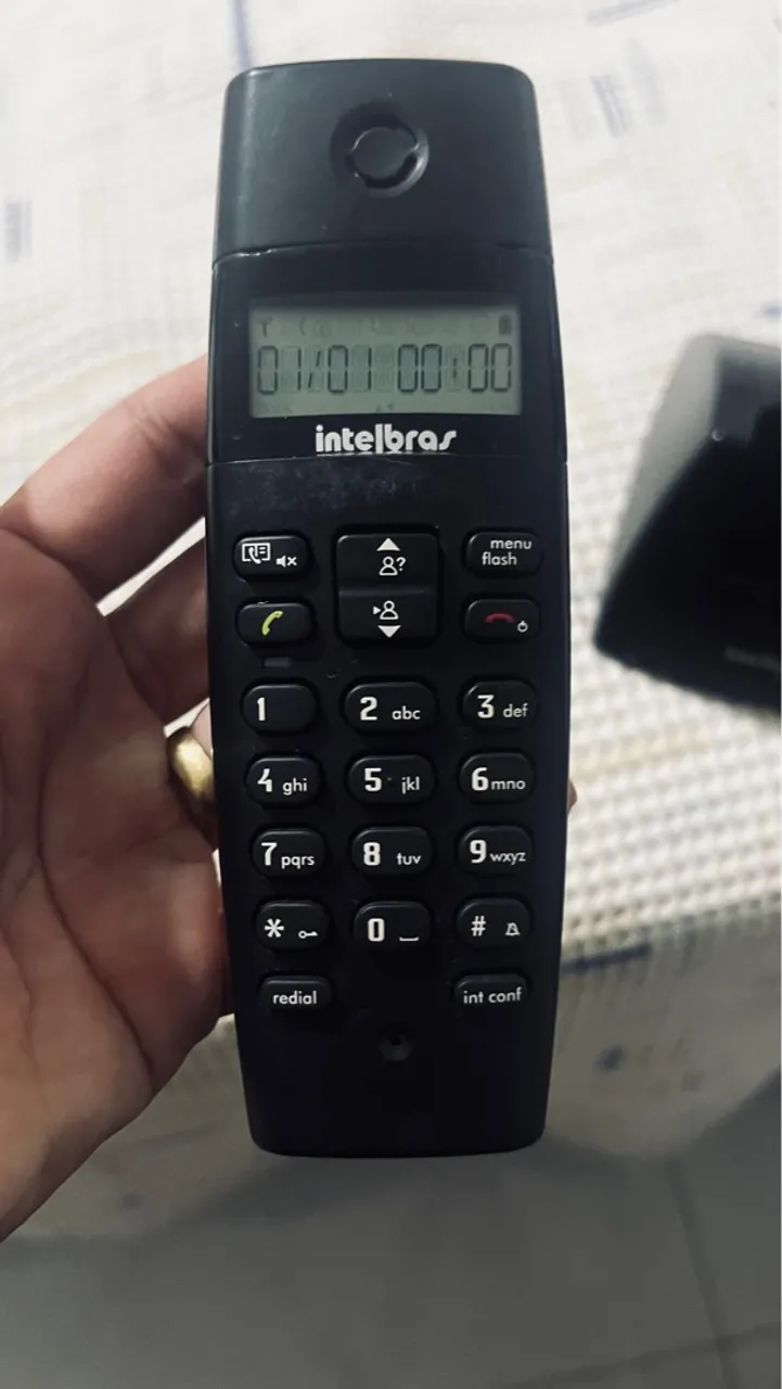 Telefone sem fio intelbras com identificador