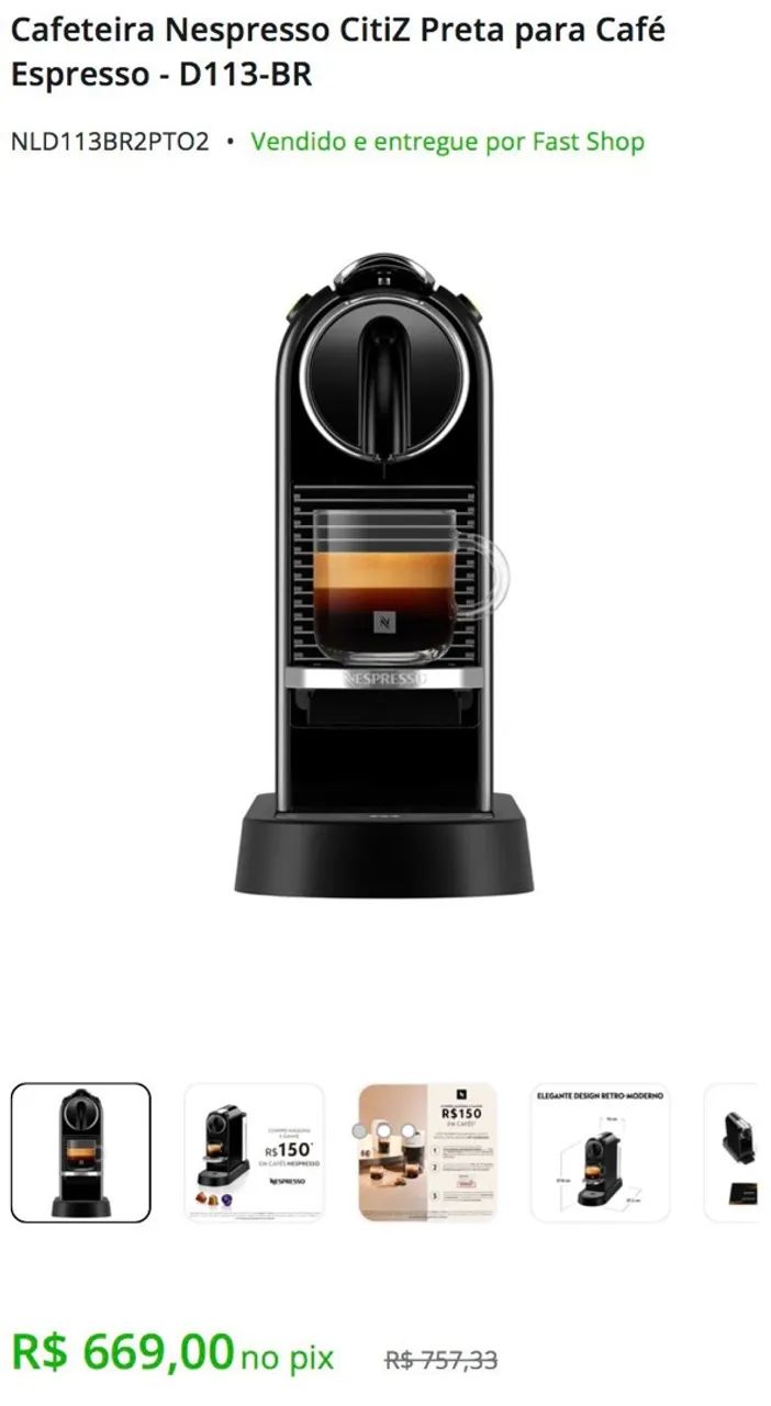 Máquina de Café Nespresso - Foto 4
