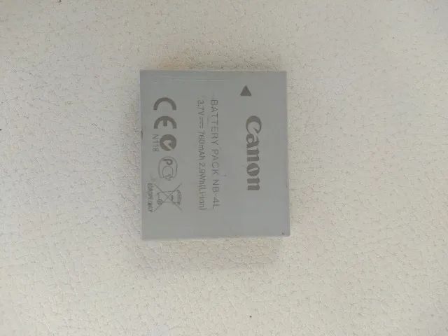 Carregador e bateria de lítio originais para câmera digital CANON PowerShot - Foto 3