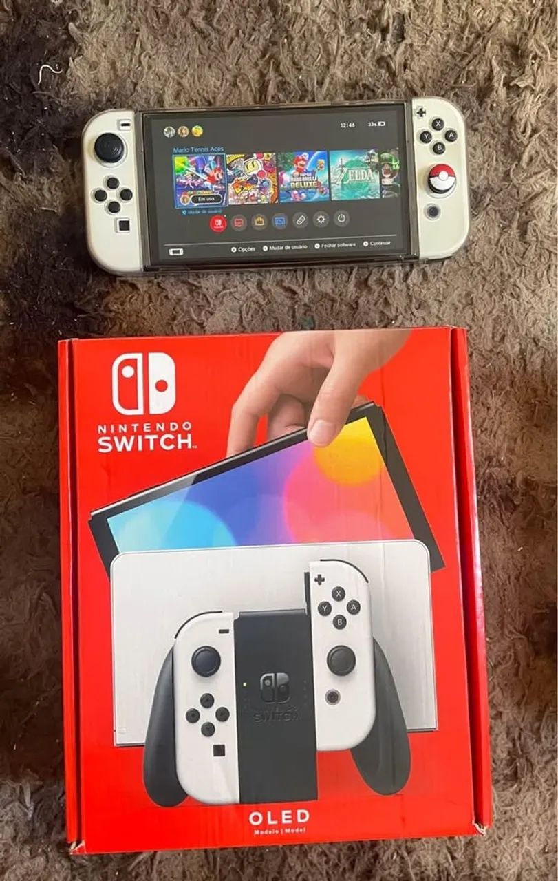 Nintendo switch OLED destravad0, com garantia. Recebemos seu console na troca.