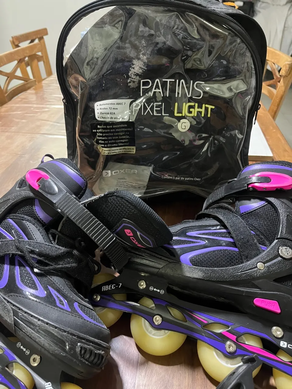 Patins Oxer Pixel Light - Rodas com LED