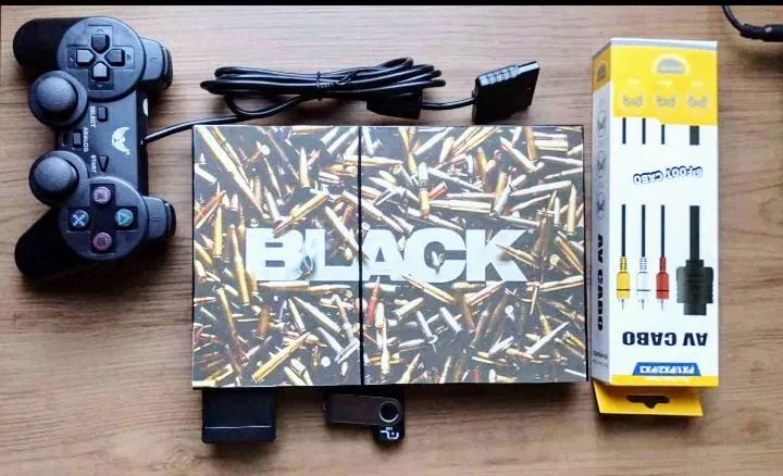 Playstation 2 Black - 400 jogos 