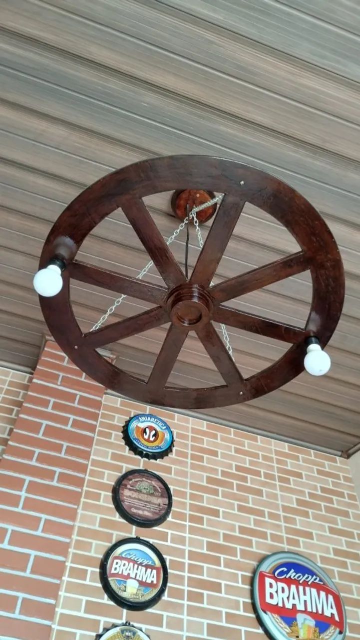 Luminária Roda de carroça - Foto 2