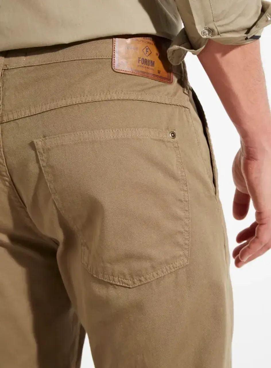 Calça masculina Sarja FORUM - NOVA! - Foto 3