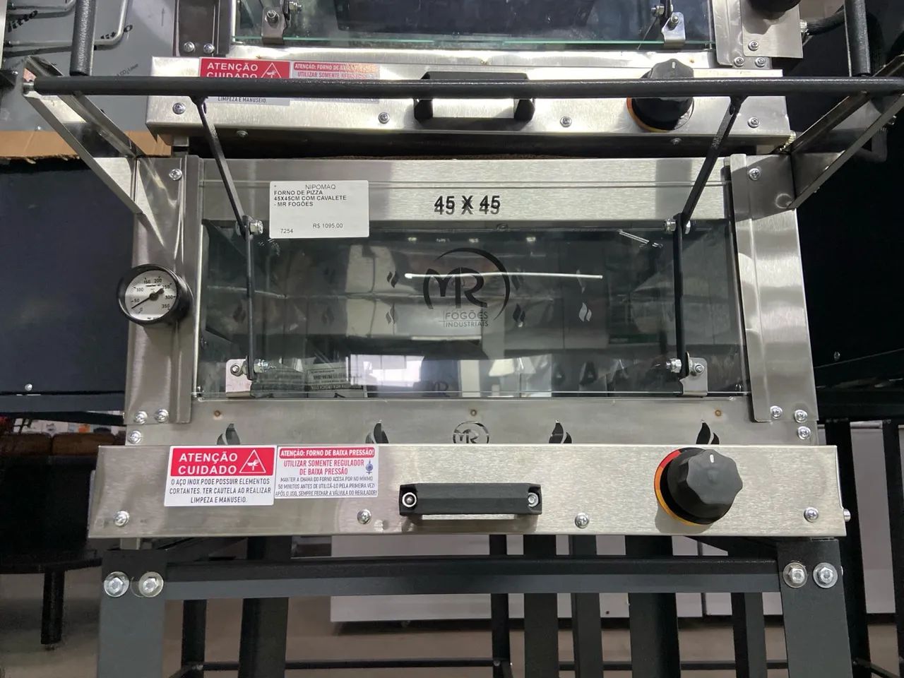FORNO DE PIZZA 45x45CM COM CAVALETE - MR FOGÕES  - Foto 3