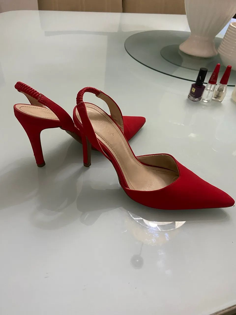 Salto alto Vermelho Bebecê