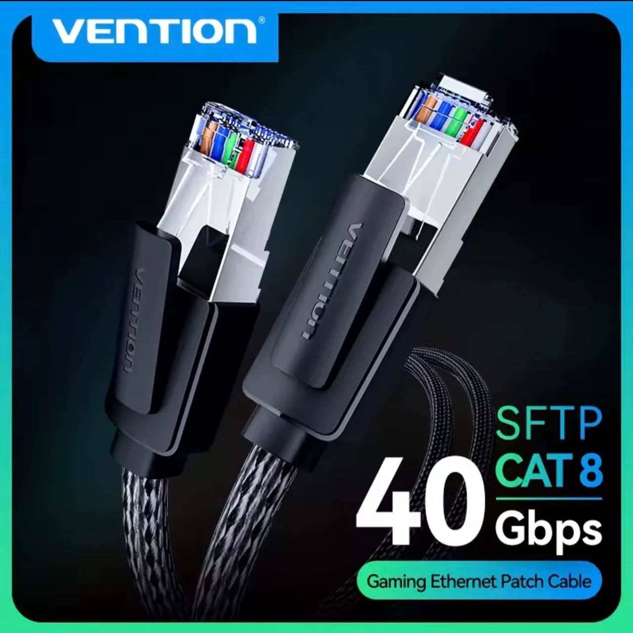 Cabo ethernet cat8 40gbps - Vention