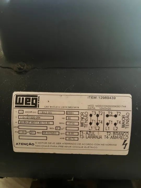 Motor Elétrico 2cv WEG - Foto 3