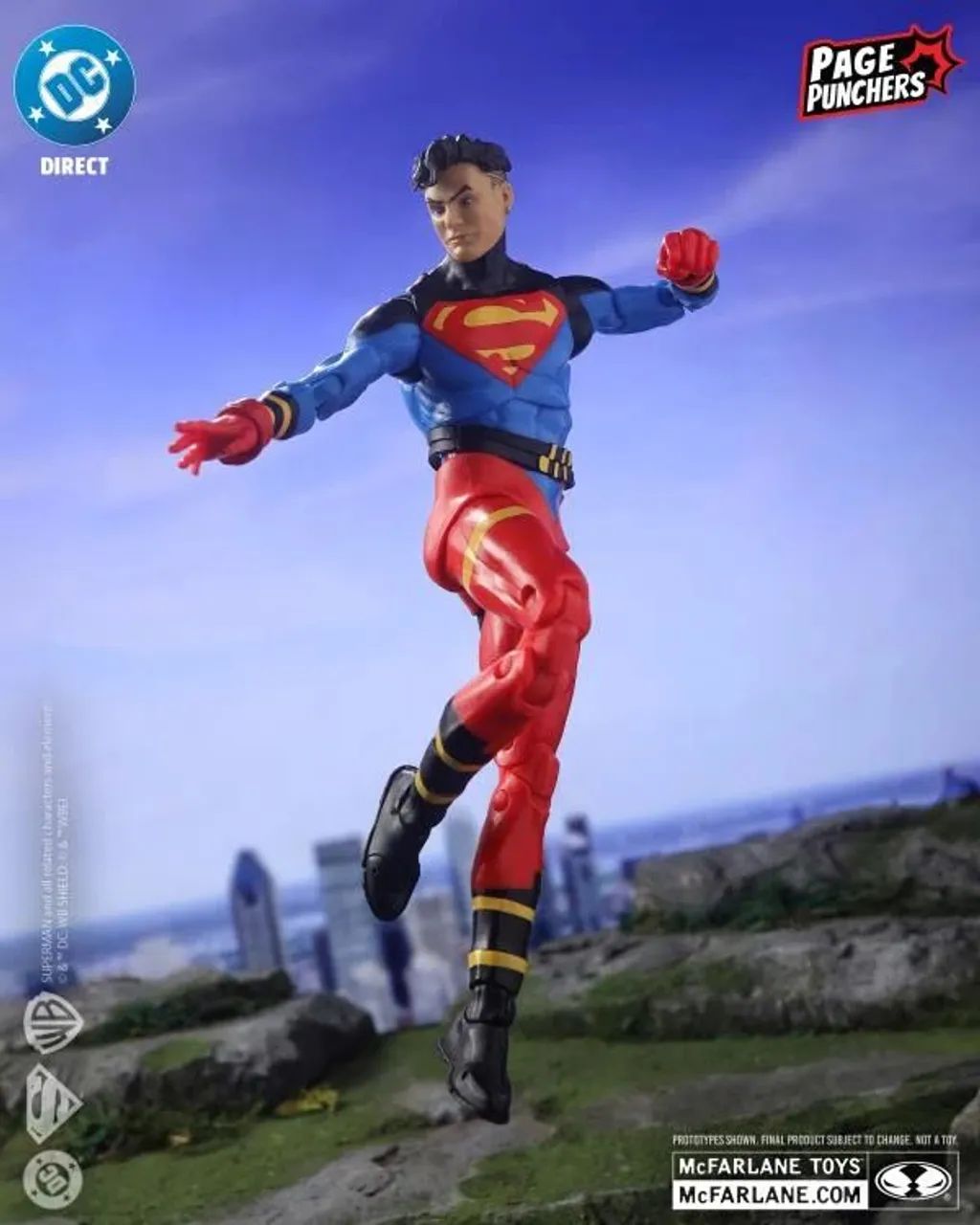 Superboy DC Page Punchers Superboy 7" Action Figure with Comic Mcfarlane - Foto 3