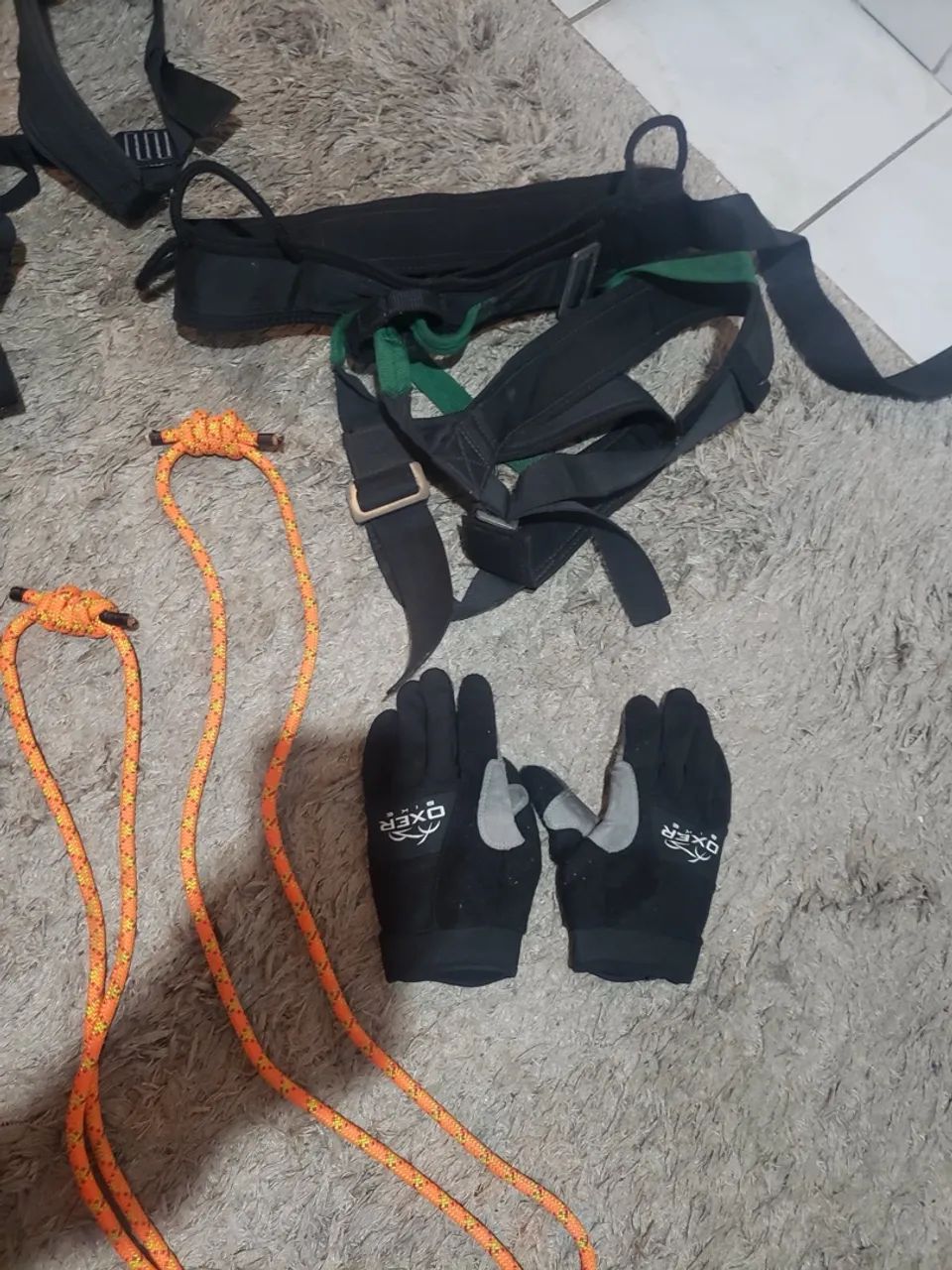 Kit completo de equipamentos de segurança rapel 